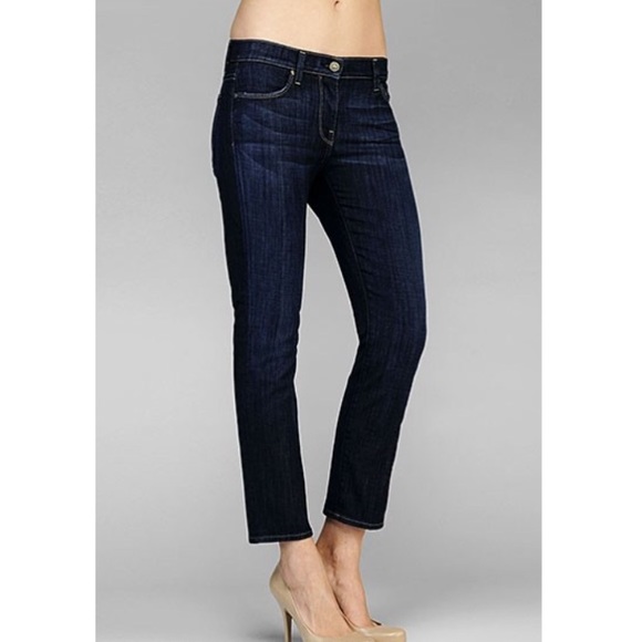 slim straight crop jeans